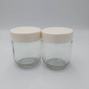 2 Euro Cuisine Yogurt Maker YM80/YM100 Replacement Screw Top Glass Jar‎